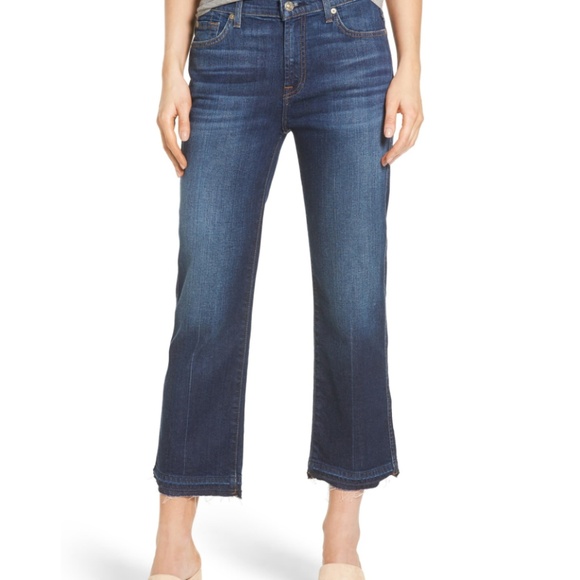 7 For All Mankind Wide Leg Jeans - Picture 1 of 7